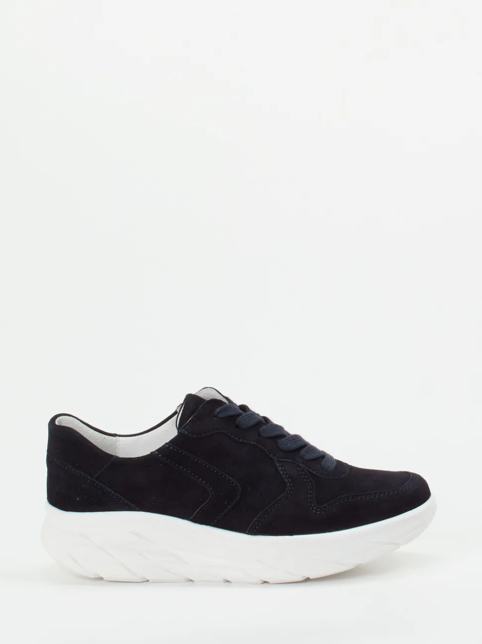 Semler – Komfort-Sneaker aus Veloursleder Dunkelblau