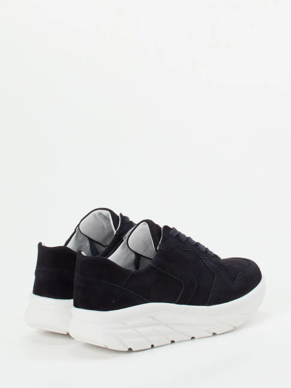 Semler – Komfort-Sneaker aus Veloursleder Dunkelblau