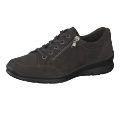 Semler – Komfort-Sneaker aus Veloursleder grau