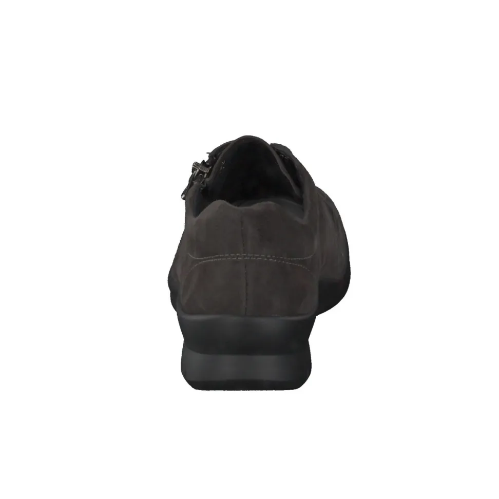 Semler – Komfort-Sneaker aus Veloursleder grau
