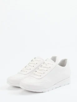 Semler – Komfort-Sneaker aus Kalbleder Offwhite