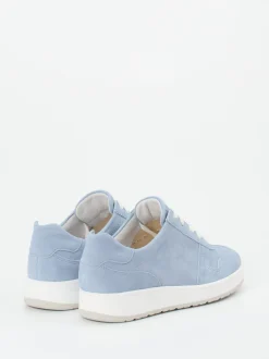 Semler – Komfort-Sneaker aus Veloursleder hellblau