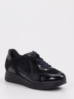 Semler – Komfort-Sneaker aus Veloursleder Schwarz