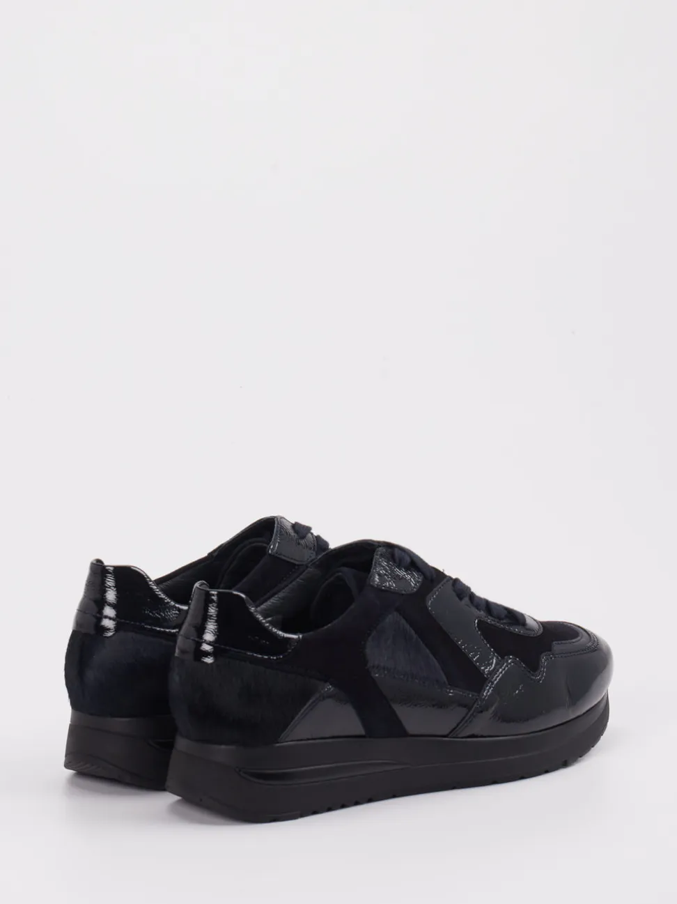 Semler – Komfort-Sneaker aus Veloursleder Schwarz