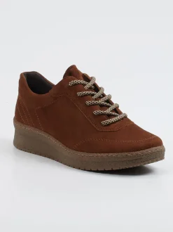Semler – Komfort-Sneaker aus Veloursleder braun