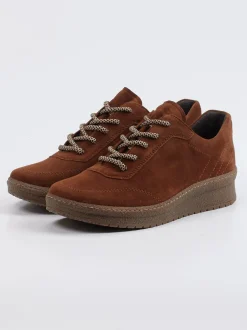 Semler – Komfort-Sneaker aus Veloursleder braun