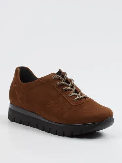 Semler – Komfort-Sneaker aus Veloursleder braun