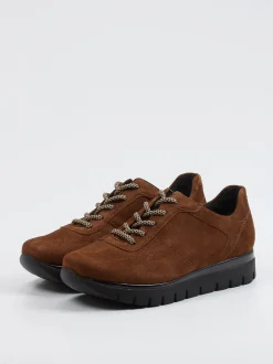 Semler – Komfort-Sneaker aus Veloursleder braun