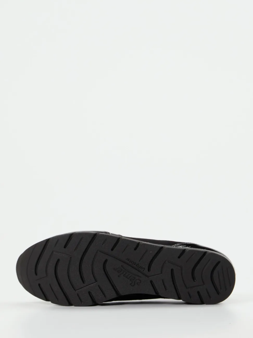 Semler – Komfort-Sneaker aus Velours- und Lackleder Schwarz