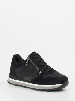 Semler – Komfort-Sneaker aus Veloursleder Anthrazit