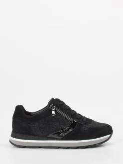 Semler – Komfort-Sneaker aus Veloursleder Anthrazit