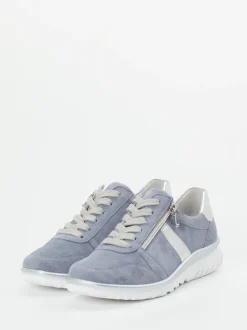 Semler – Komfort-Sneaker aus Veloursleder Lavendelblau