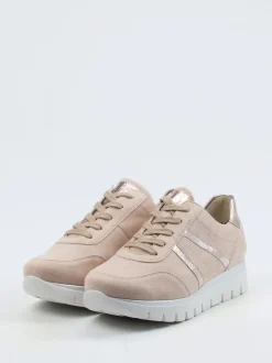 Semler – Komfort-Sneaker aus Veloursleder beige