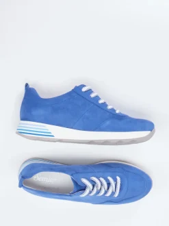 Semler – Komfort-Sneaker aus Veloursleder blau