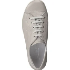 Semler – Komfort-Sneaker aus Kalbleder hellgrau