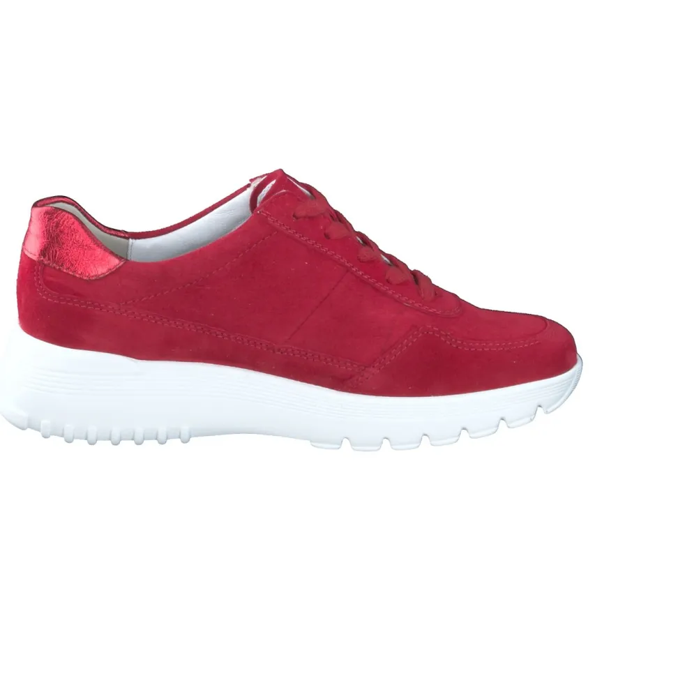 Semler – Komfort-Sneaker aus Veloursleder Rot