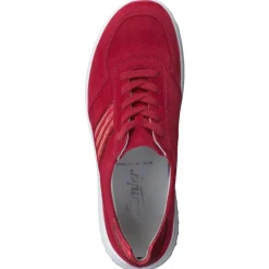 Semler – Komfort-Sneaker aus Veloursleder Rot