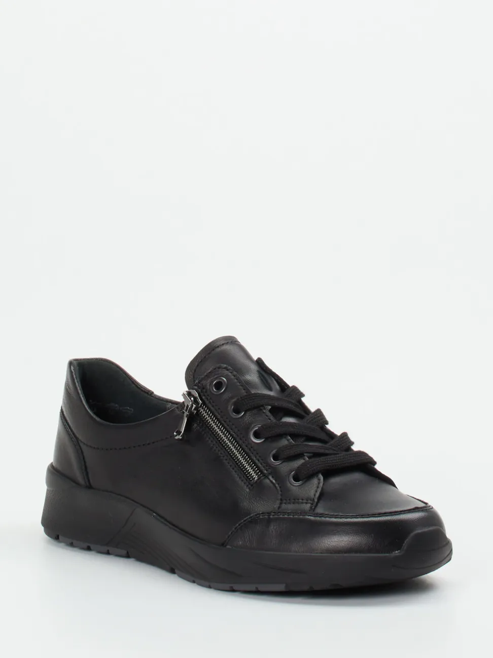 Semler – Komfort-Sneaker aus Kalbleder schwarz