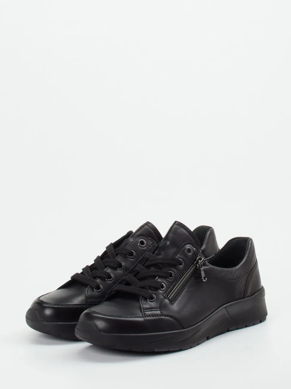 Semler – Komfort-Sneaker aus Kalbleder schwarz