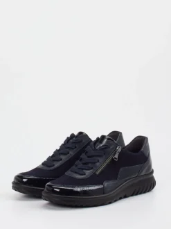 Semler – Komfort-Sneaker aus Veloursleder dunkelblau