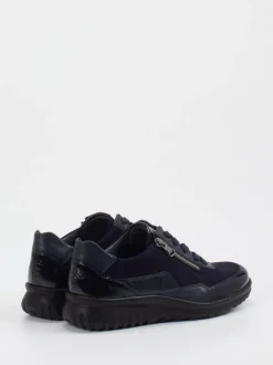 Semler – Komfort-Sneaker aus Veloursleder dunkelblau