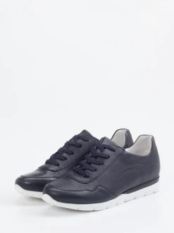 Semler – Komfort-Sneaker aus Kalbleder Dunkelblau