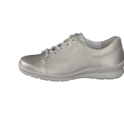 Semler – Komfort-Sneaker aus Glattleder silber