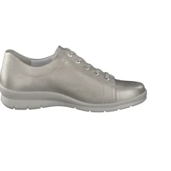 Semler – Komfort-Sneaker aus Glattleder silber