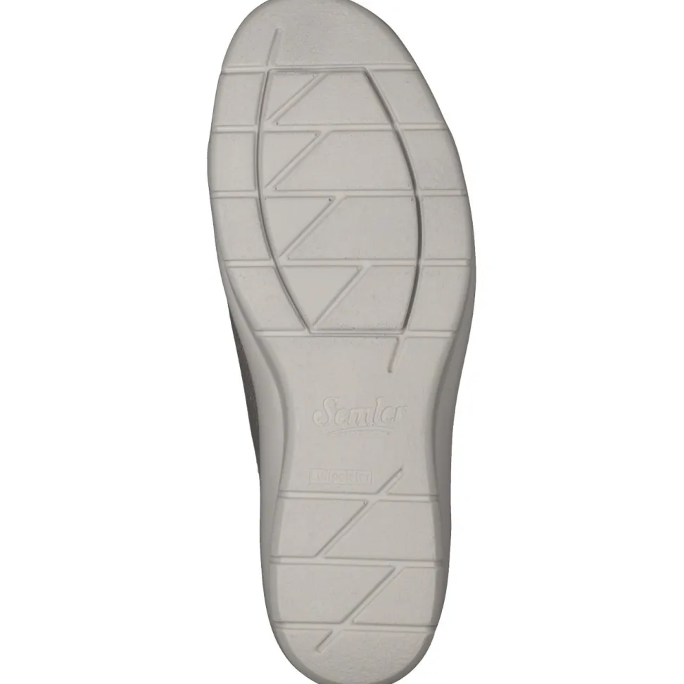 Semler – Komfort-Sneaker aus Glattleder silber