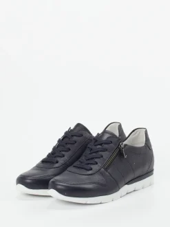 Semler – Komfort-Sneaker aus Kalbleder Dunkelblau
