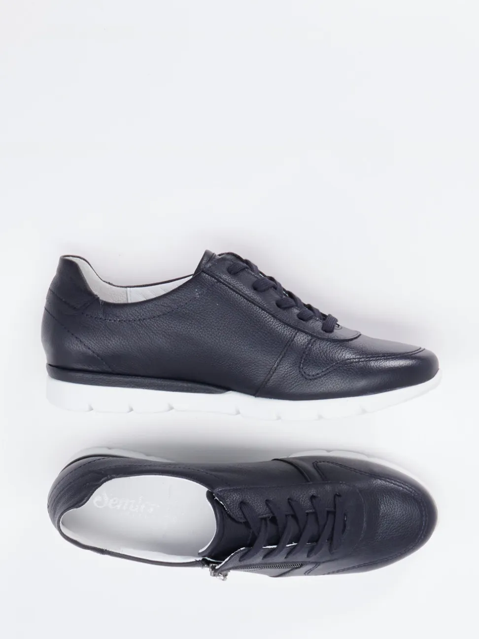 Semler – Komfort-Sneaker aus Kalbleder Dunkelblau