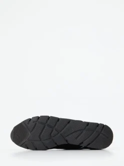 Semler – Komfort-Sneaker aus Veloursleder schwarz