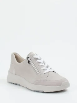 Semler – Komfort-Sneaker aus Veloursleder hellgrau
