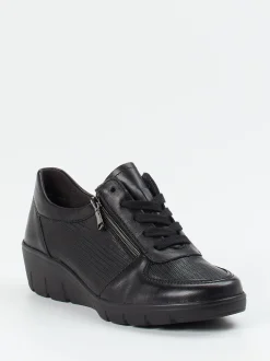 Semler – Komfort-Sneaker aus Kalbleder schwarz