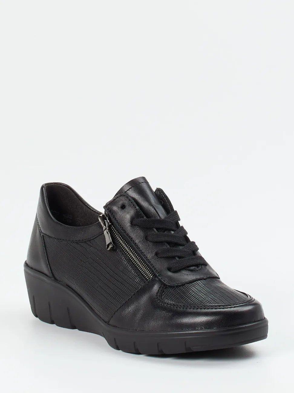 Semler – Komfort-Sneaker aus Kalbleder schwarz