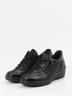 Semler – Komfort-Sneaker aus Kalbleder schwarz