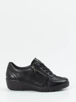 Semler – Komfort-Sneaker aus Kalbleder schwarz