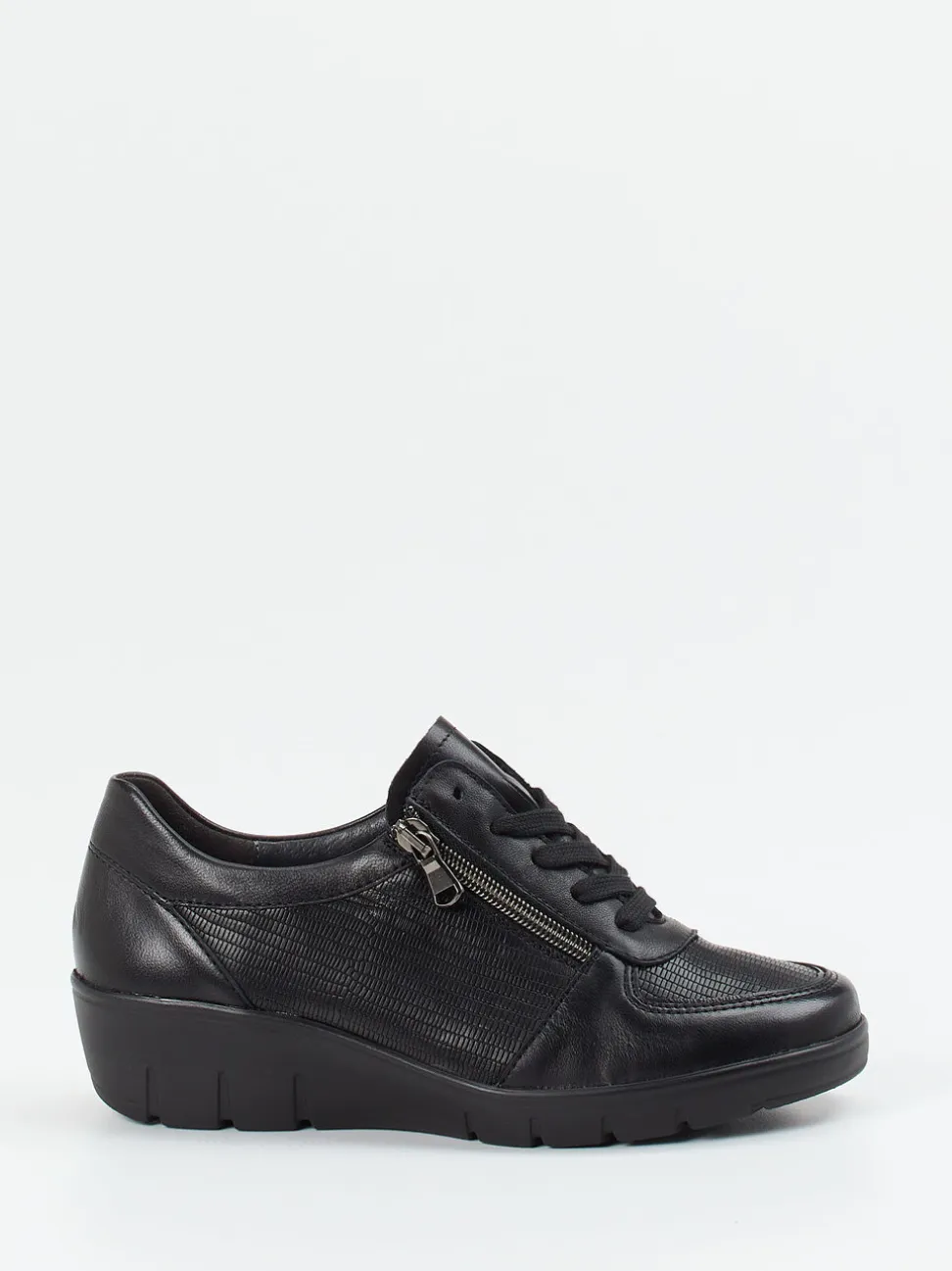 Semler – Komfort-Sneaker aus Kalbleder schwarz