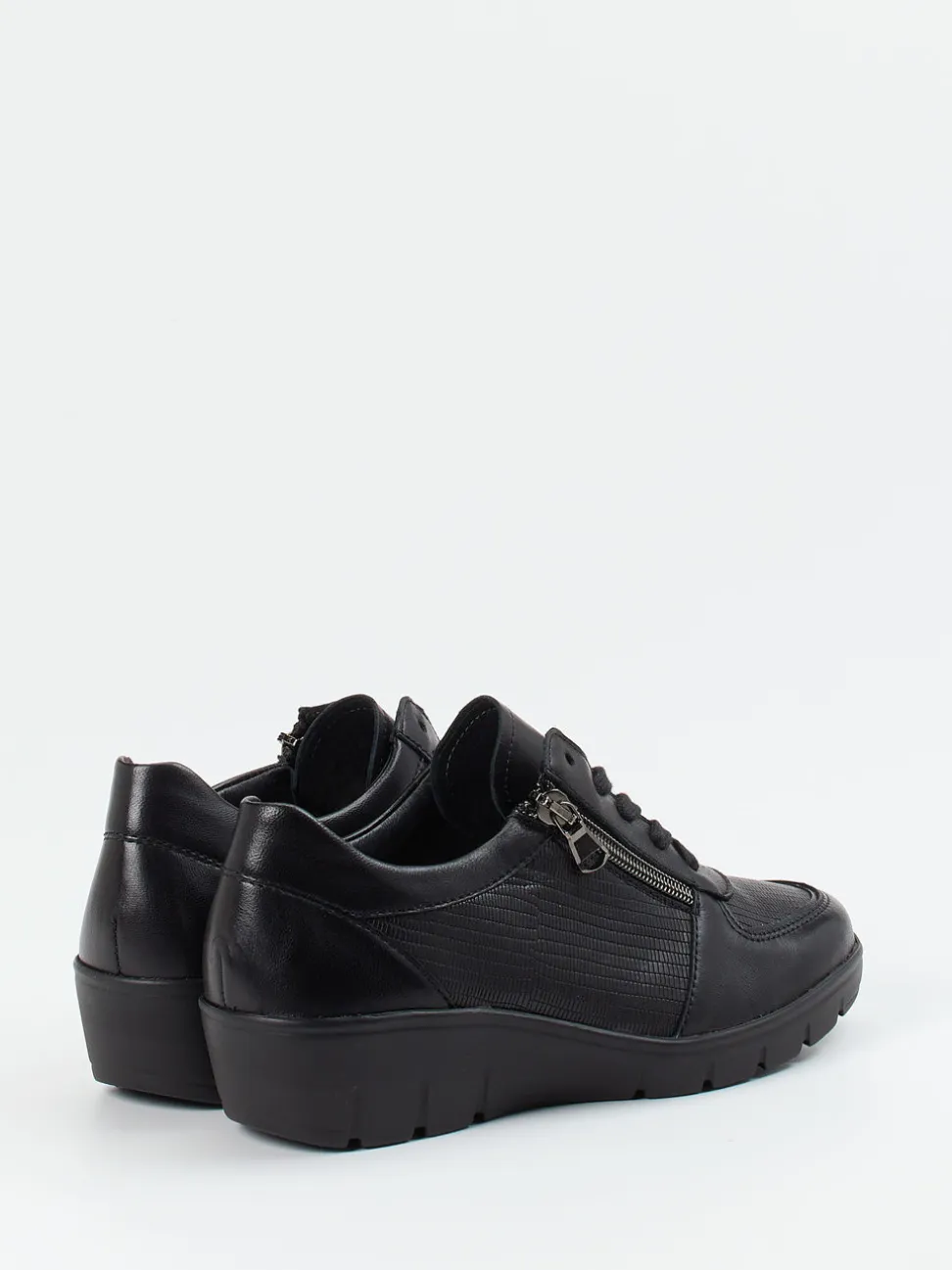 Semler – Komfort-Sneaker aus Kalbleder schwarz