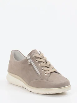 Semler – Komfort-Sneaker aus Veloursleder Taupe