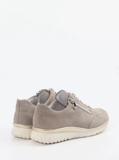 Semler – Komfort-Sneaker aus Veloursleder Taupe