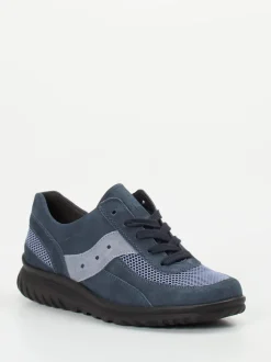 Semler – Komfort-Sneaker aus Veloursleder Jeansblau