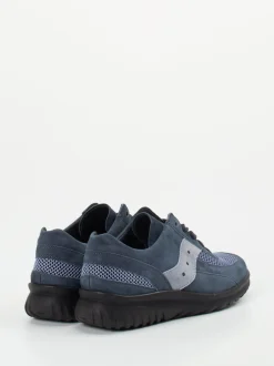 Semler – Komfort-Sneaker aus Veloursleder Jeansblau