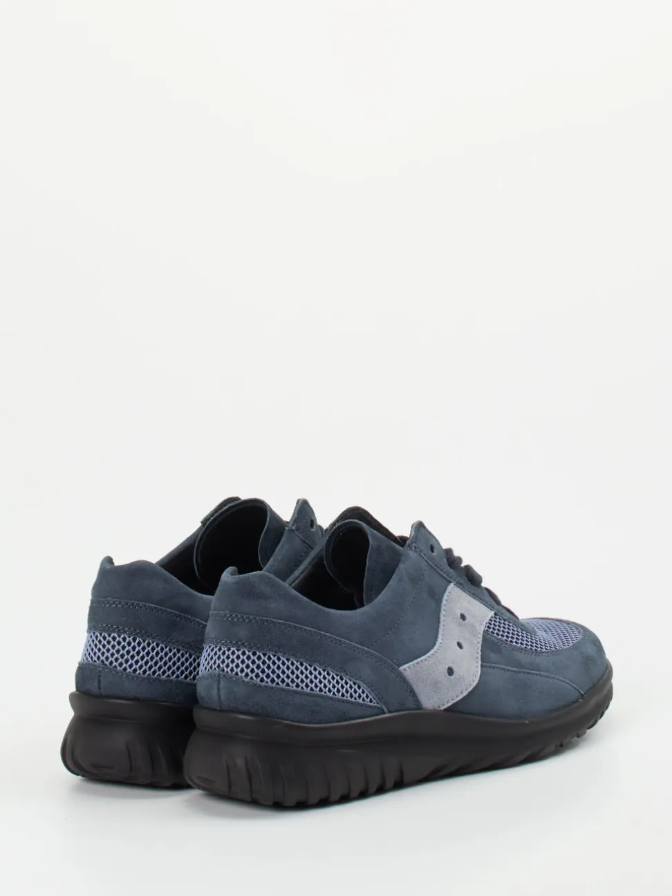 Semler – Komfort-Sneaker aus Veloursleder Jeansblau