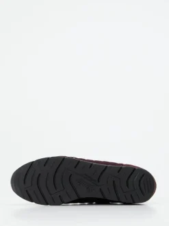 Semler – Komfort-Sneaker aus Veloursleder bordeaux