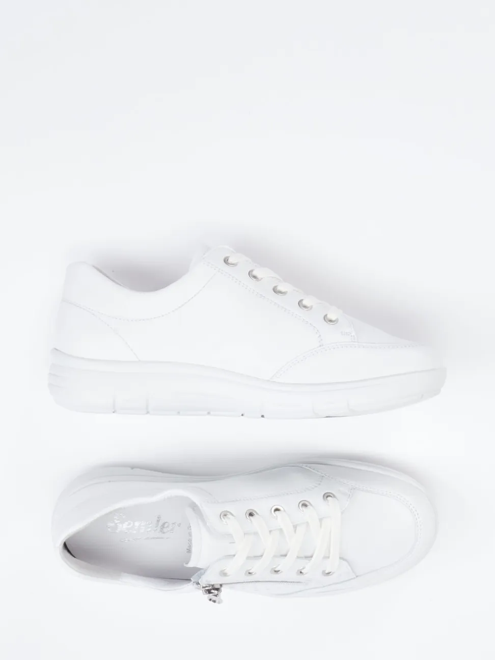 Semler – Komfort-Sneaker aus Kalbleder weiß
