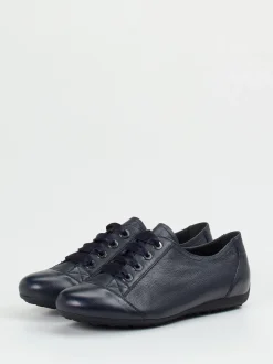 Semler – Komfort-Sneaker aus Kalbleder Dunkelblau