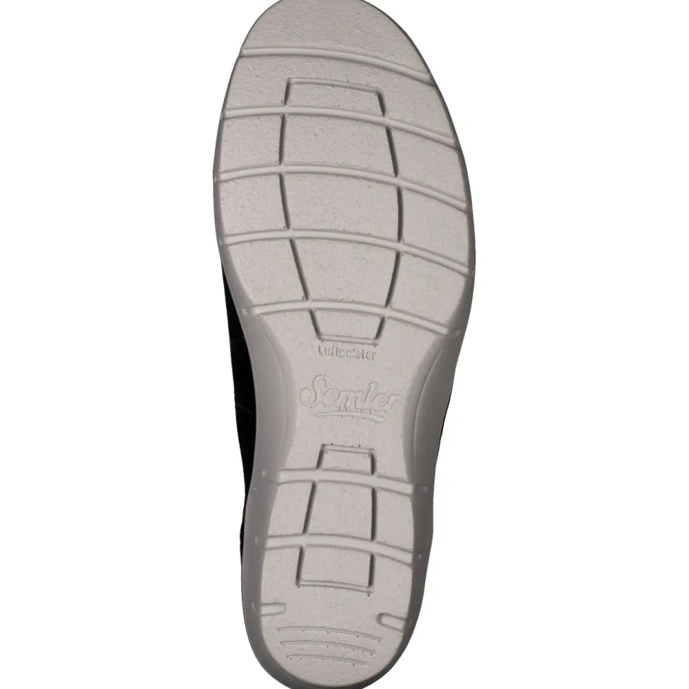 Semler – Komfort-Sneaker aus Veloursleder Dunkelblau