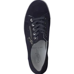 Semler – Komfort-Sneaker aus Veloursleder Dunkelblau