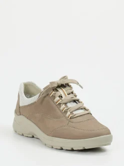 Semler – Komfort-Sneaker aus Nubukleder beige